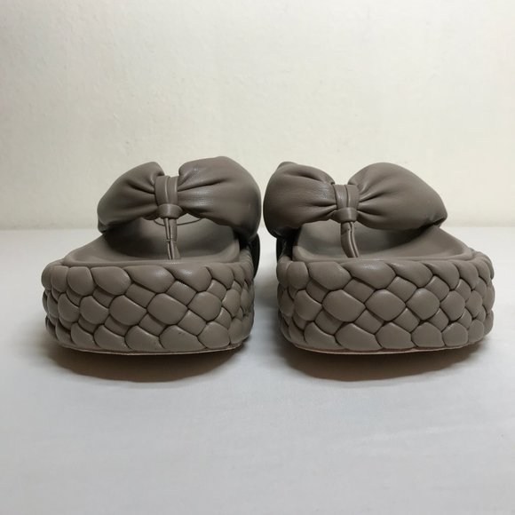 Paloma Barcelo Henry Constance Chunky Braided Platform Thong Sandals Size 38 - Picture 3 of 15